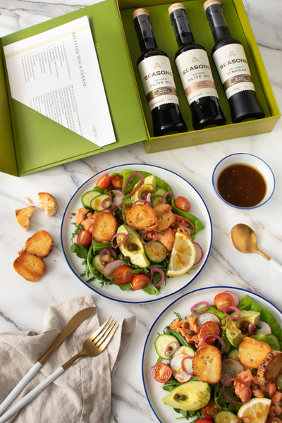 Truffle Hunter: Bagel & Lox Salad | Appetizer, Dressing, Entree and more | Seasons Olive Oil &amp; Vinegar Recipes blog