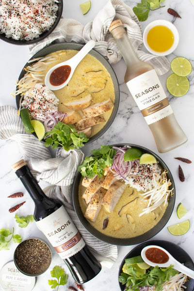 Curried Coconut Chicken Soup | Entree, featured, Soup and more | Seasons Olive Oil & Vinegar Recipes blog