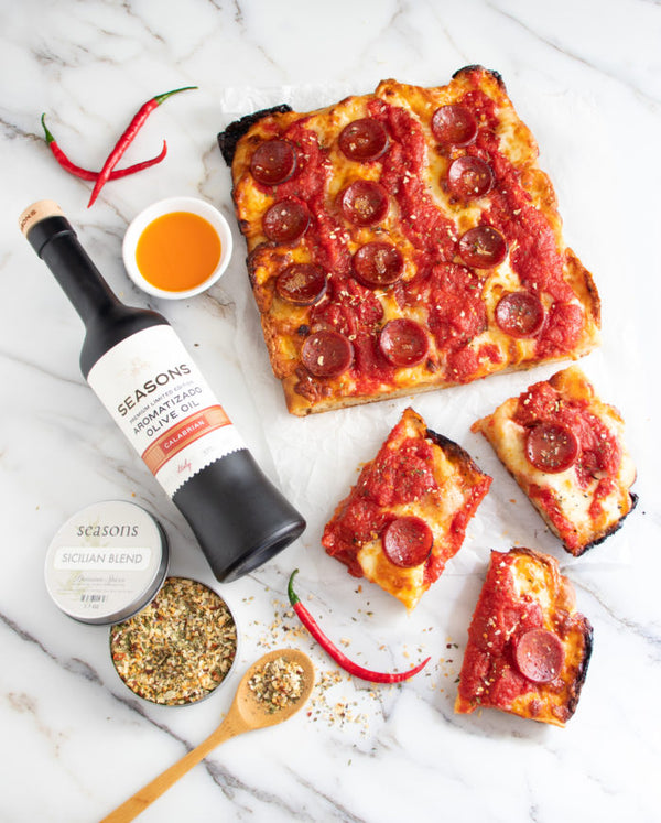 Spicy Detroit-Style Pizza - Butternut Bakery