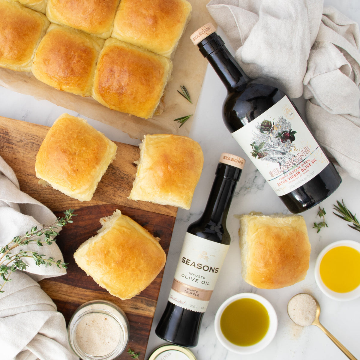 White Truffle & EVOO Dinner Rolls
