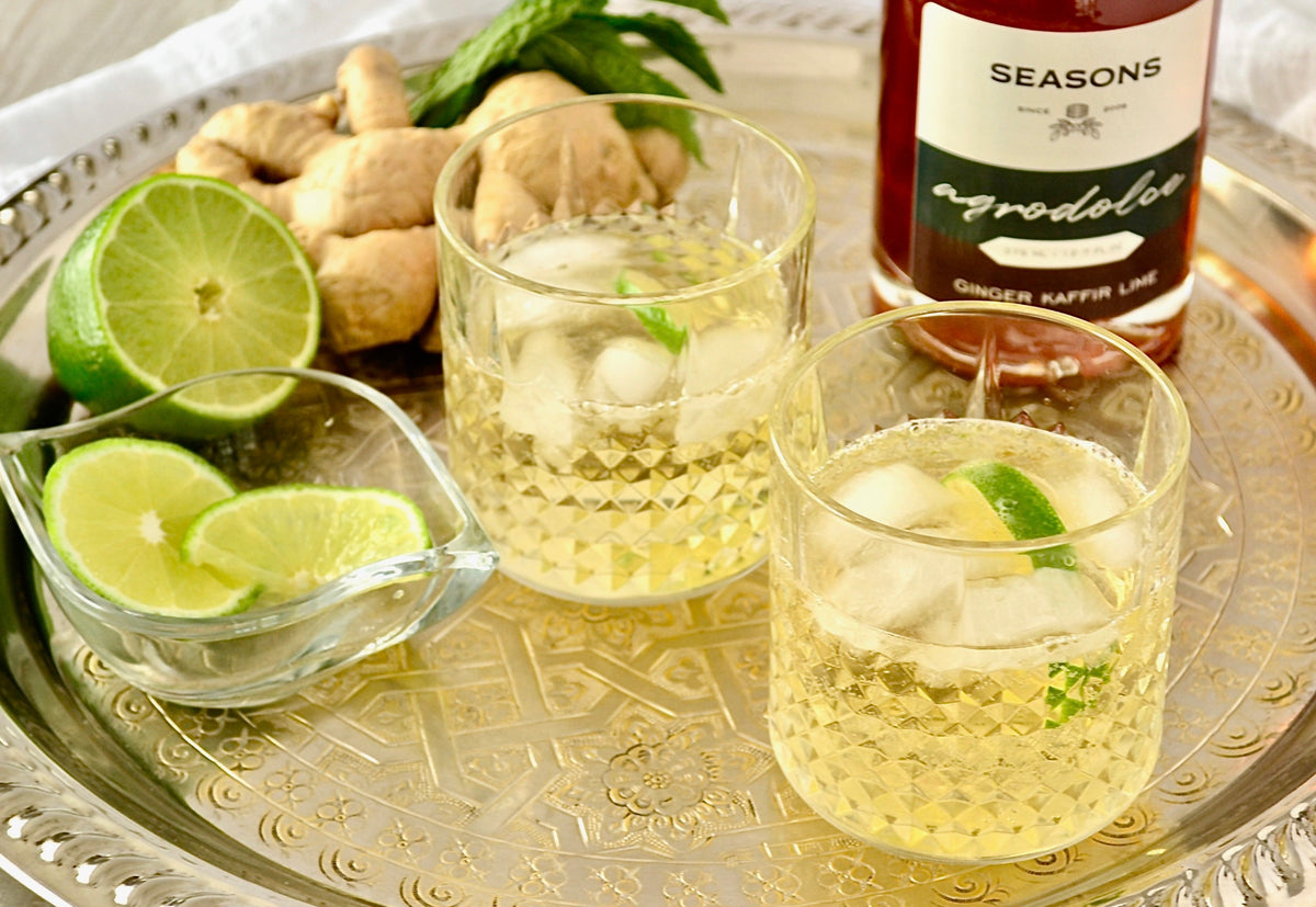 Ginger Kaffir Lime Cocktail 