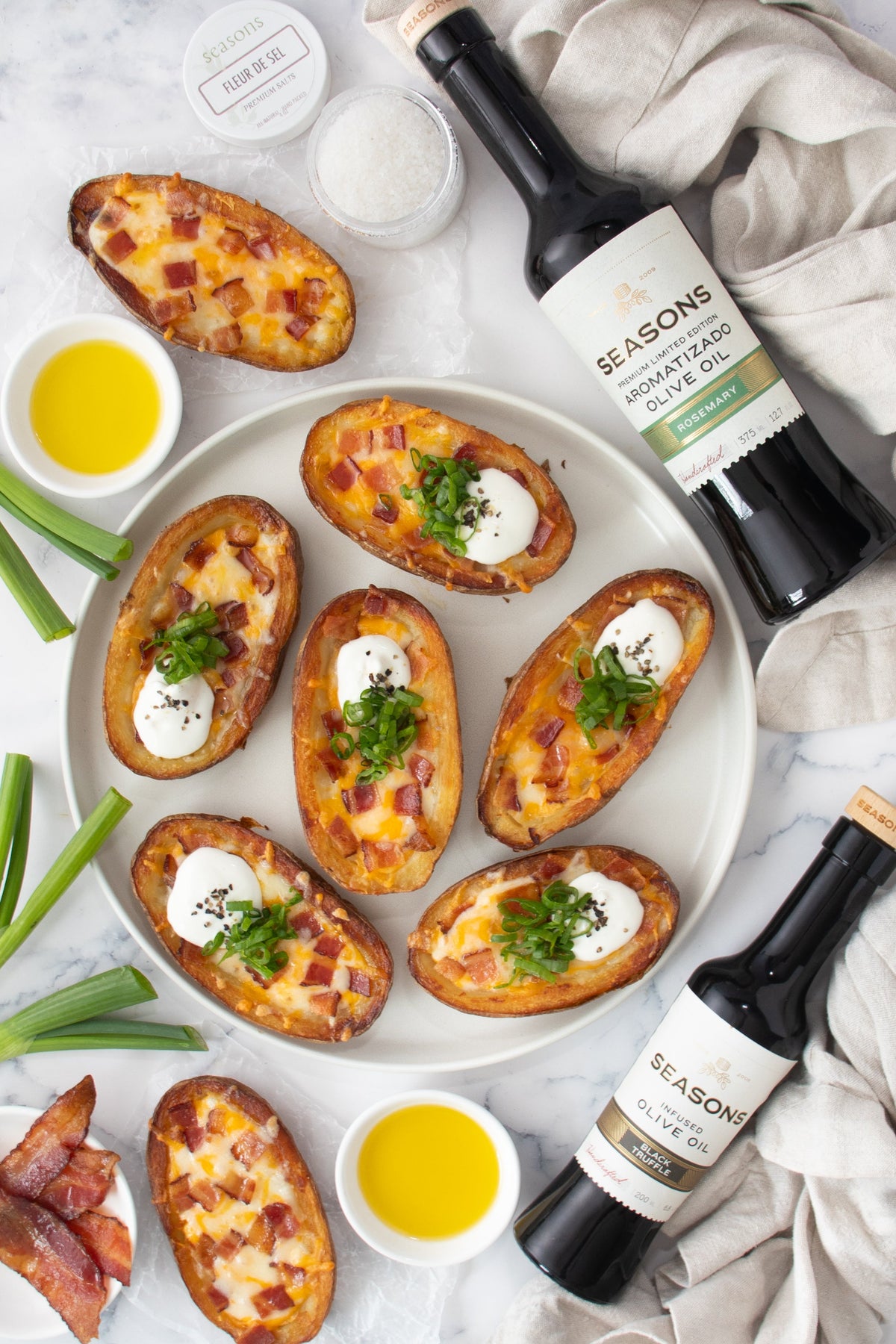 Fancy Air Fryer Truffled Potato Skins