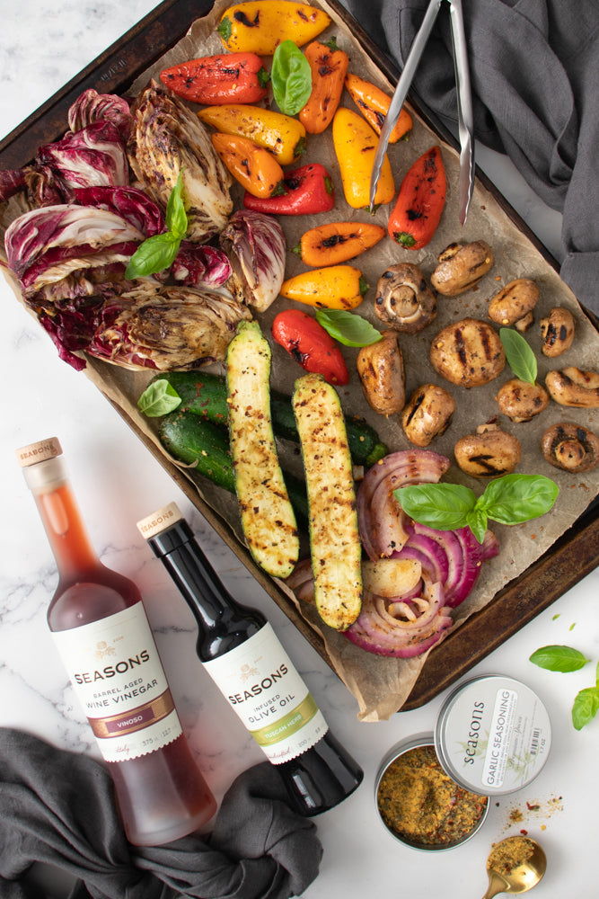 Garlicky Tuscan Grilled Vegetables