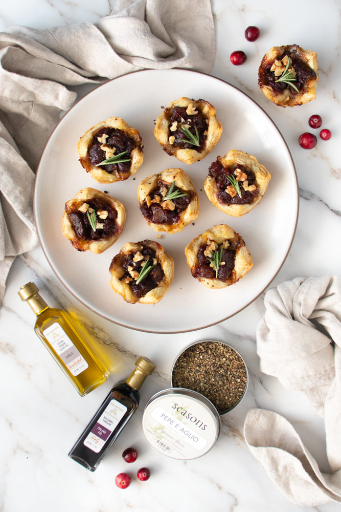 Fig & Cranberry Brie Puff Bites