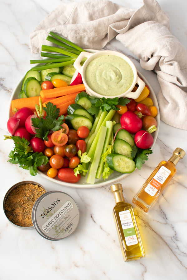 Green Goddess Dip with Crudités