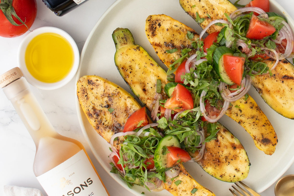Grilled & Chilled Summer Squash Salad