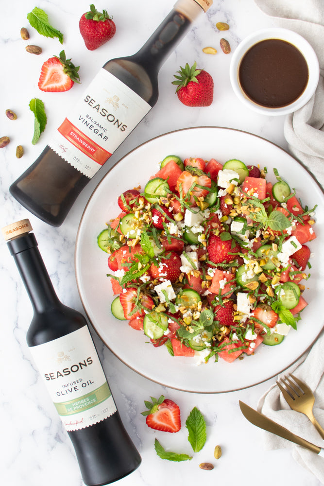 Strawberry, Watermelon & Cucumber Salad