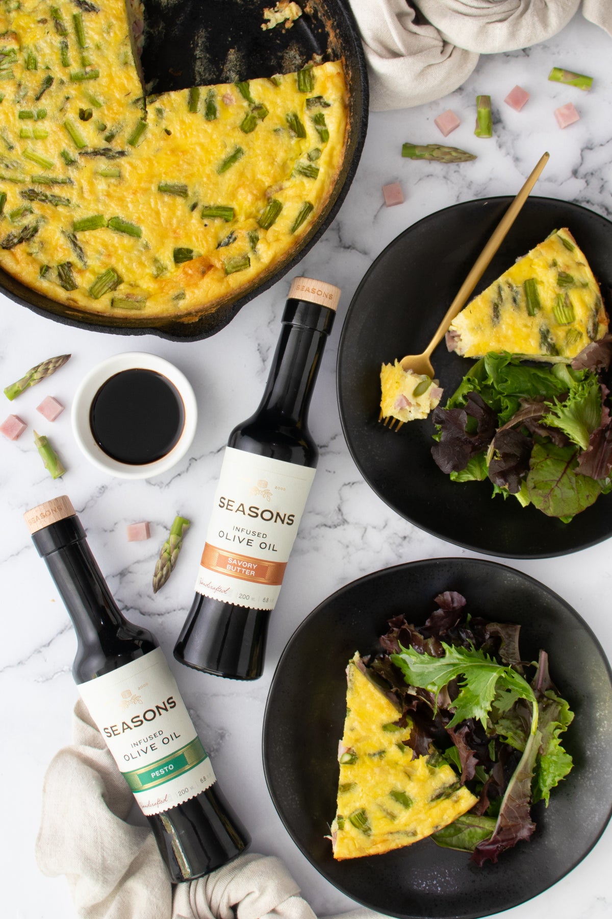 Ham & Asparagus Frittata