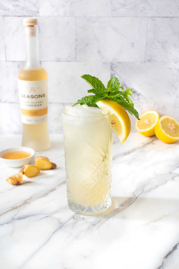 Fizzy Honey Ginger Lemonade 