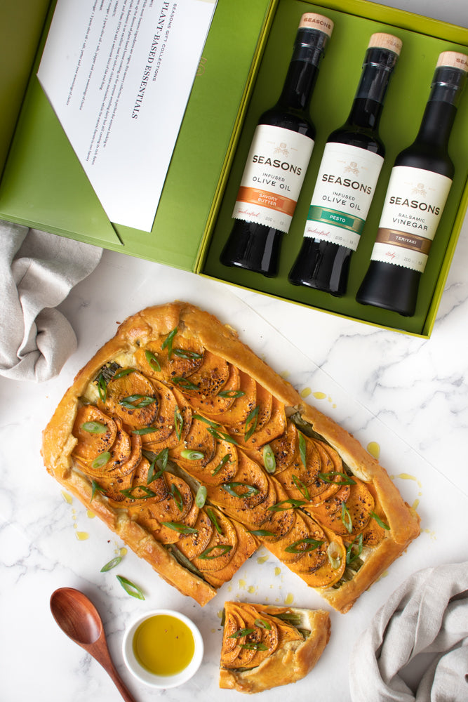 Sweet Potato & Spring Onion Sheet Pan Tart