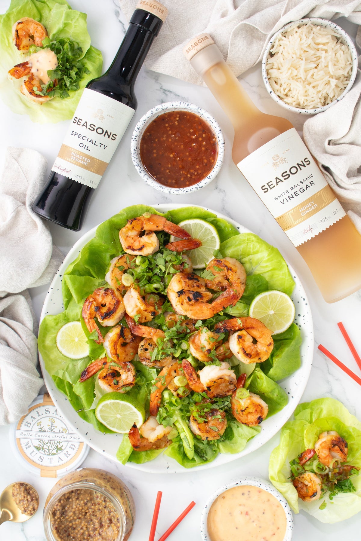 Balsamic Bang Bang BBQ Shrimp