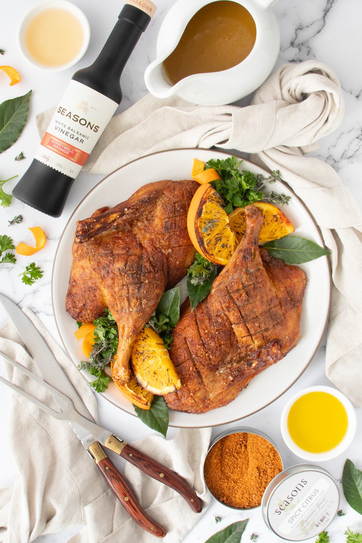 Olive Oil Duck a l’Orange