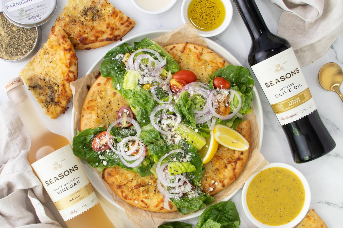 Caesar Salad Flatbread Pizza