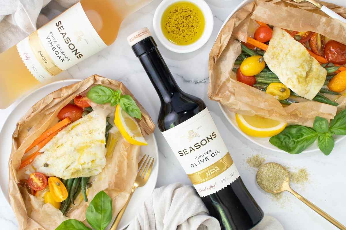 Lemon Pepper White Fish Parcels