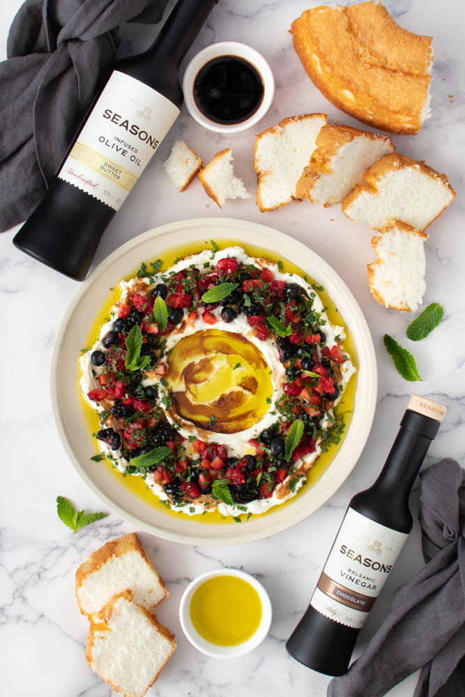 Red, White & Blue Sweet Bread Dipper