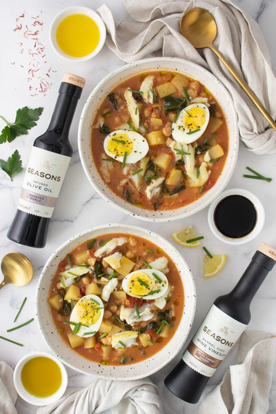 Rustic Spanish Stew with Potatoes, Cod, and Hard Boiled Eggs | Entree ...