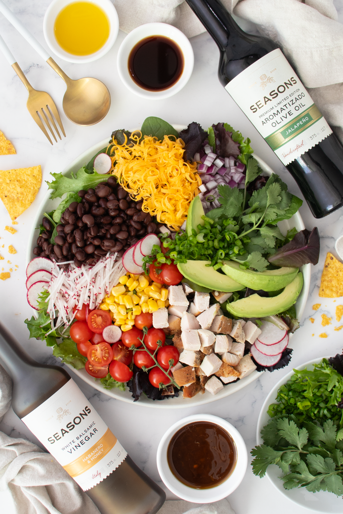 Fresh & Zesty Taco Salad | Seasons Olive Oil & Vinegar Recipes blog