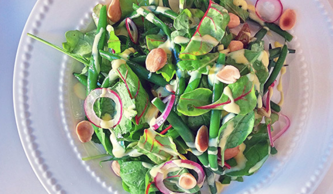 Green Bean Salad with Gremolata Infused EVOO Emulsion