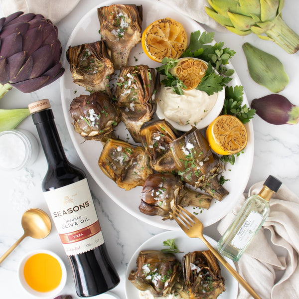 Roasted Artichoke Hearts with Pizza Oil | Seasons Olive Oil