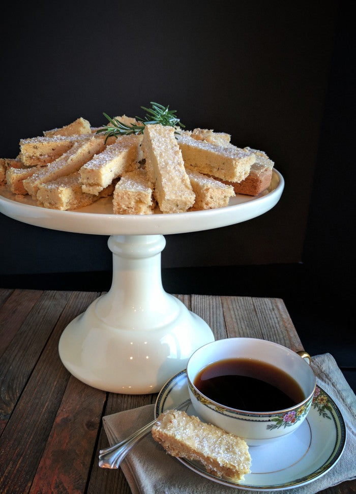 Almond Rosemary Olive Oil Shortbread