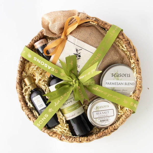 Millpress Imports gifts Bread Lover’s Gift Basket with Handmade Terracotta Bread Warmer