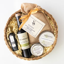 Millpress Imports gifts Bread Lover’s Gift Basket with Handmade Terracotta Bread Warmer
