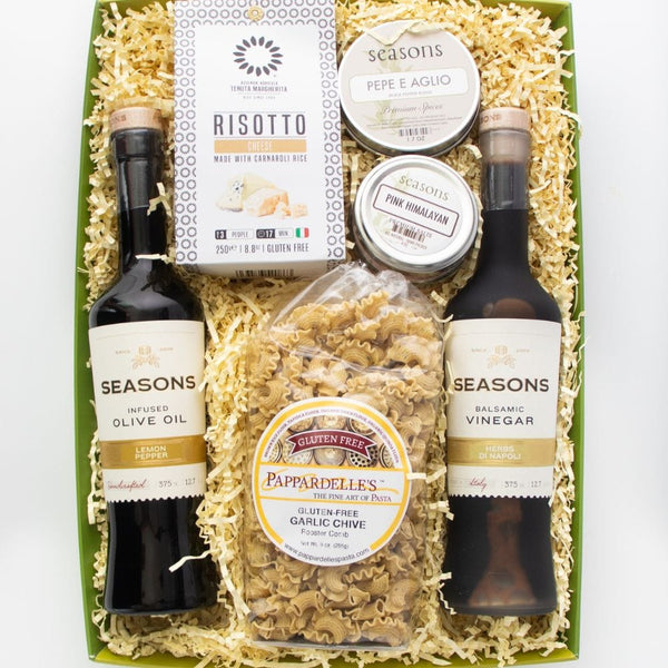 Millpress Imports gifts Gluten-Free Gourmet Gift Basket – Limited Edition Olive Oils & Italian Favorites