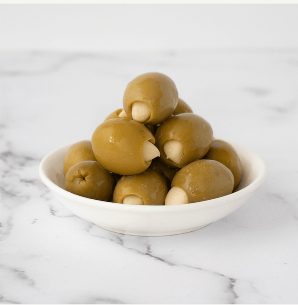 Millpress Imports Olives 11.2 oz Garlic Stuffed Manzanilla Olives