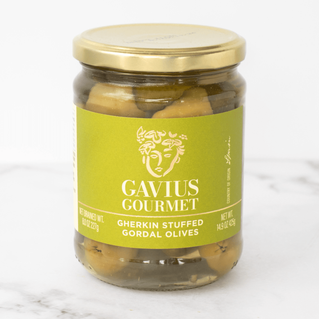 Buy Gherkin Stuffed Manzanilla Olives Online | Seasons Tap Room