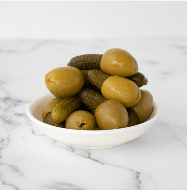 Millpress Imports Olives 14.9 oz Gherkin Stuffed Manzanilla Olives