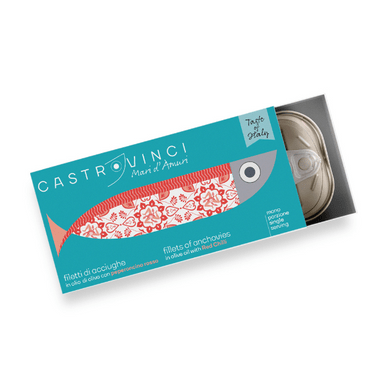 Millpress Imports Specialty Pantry Chili Premium Mediterranean Anchovy Fillets in Olive Oil