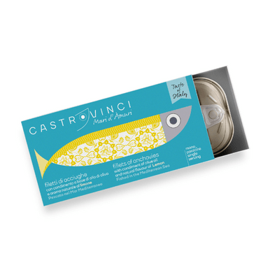 Millpress Imports Specialty Pantry Lemon Premium Mediterranean Anchovy Fillets in Olive Oil