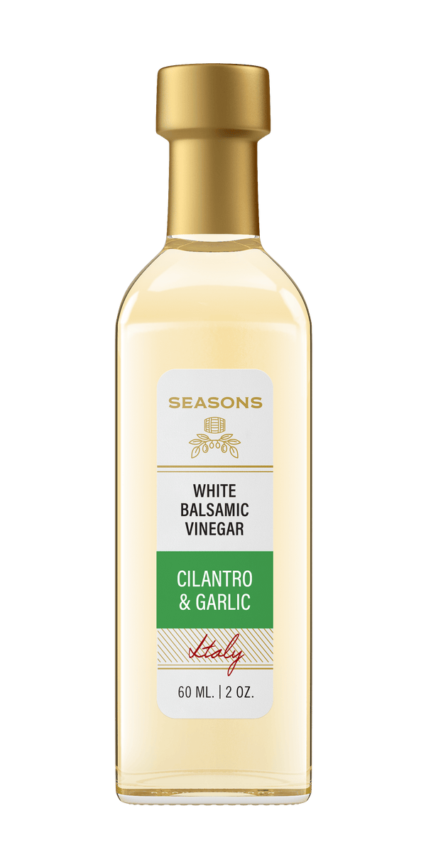 Millpress Imports White Balsamic 60mL Cilantro & Garlic Infused White Balsamic Vinegar