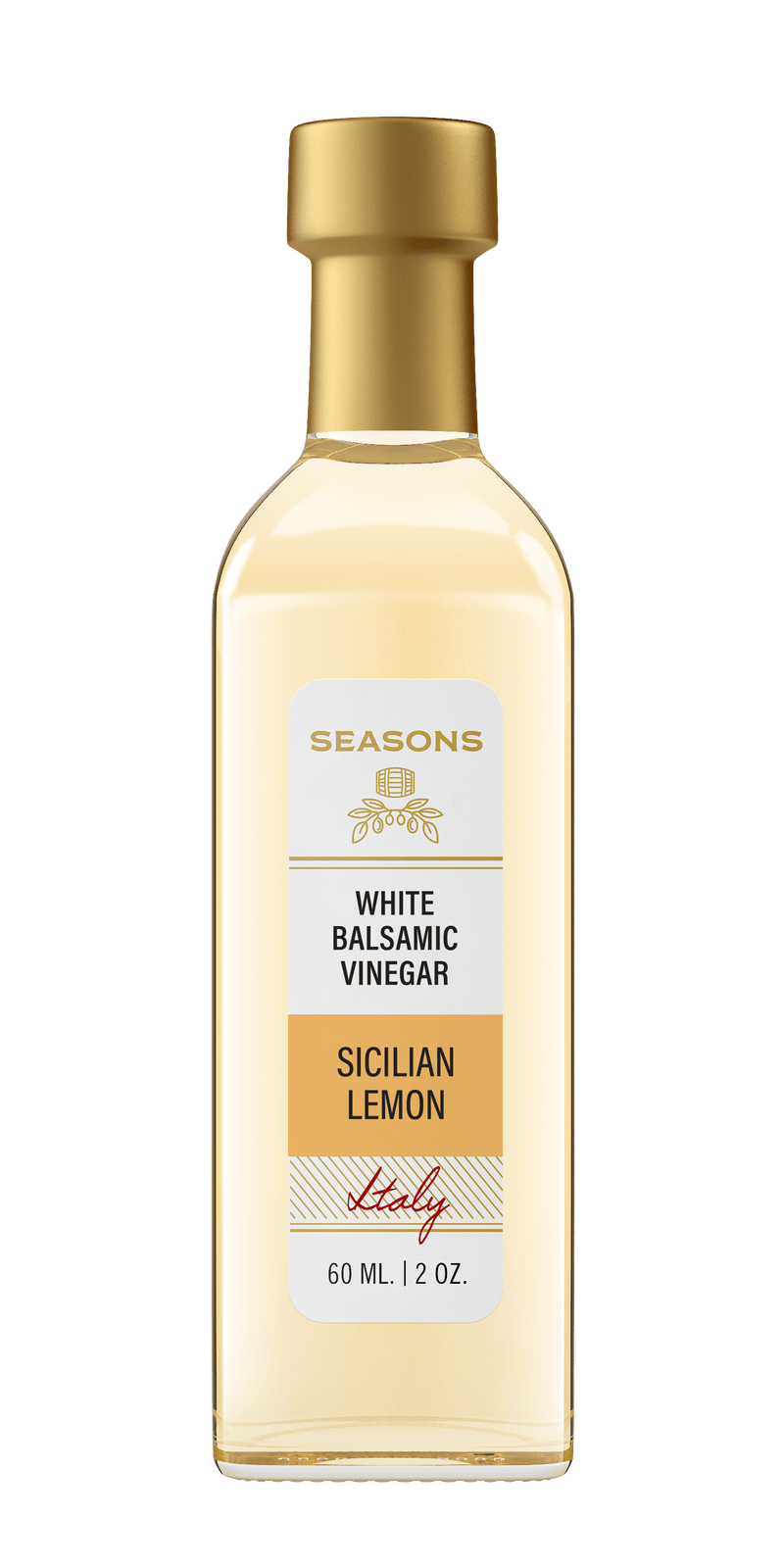 Millpress Imports White Balsamic 60mL Sicilian Lemon Infused White Balsamic Vinegar