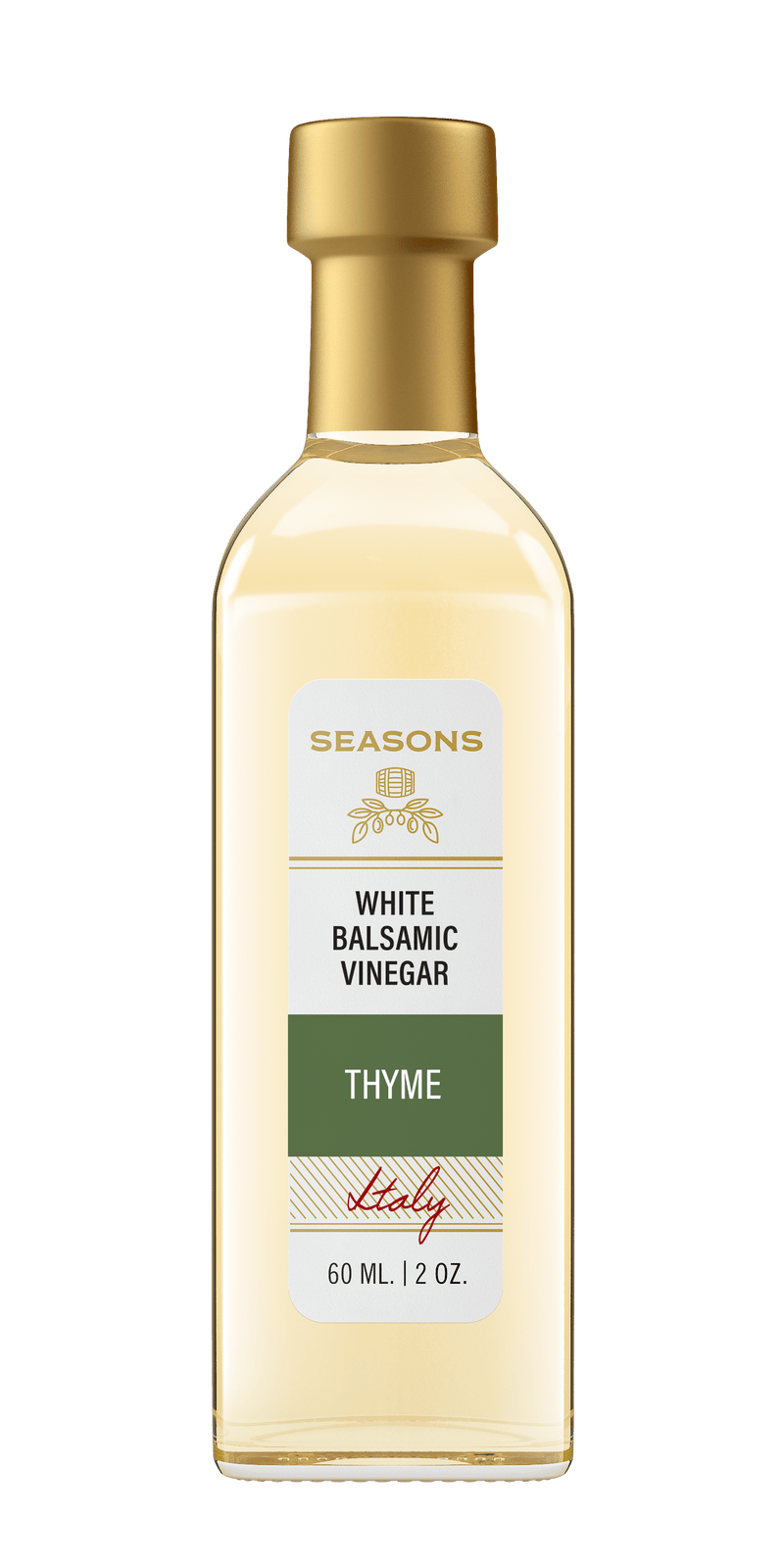 Millpress Imports White Balsamic 60mL Thyme Infused White Balsamic Vinegar