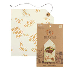 Seasons Olive Oil & Vinegar Bee's Wrap - Sandwich Wrap - Honeycomb Print