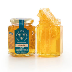 Seasons Olive Oil & Vinegar Honeycomb Hex Jar - Acacia