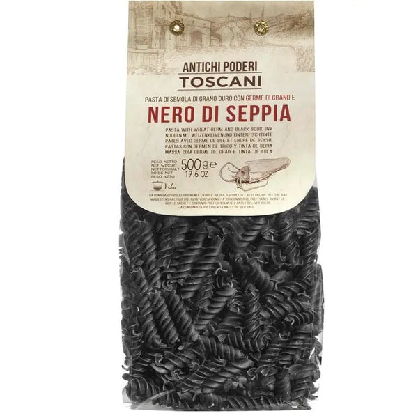 Seasons Olive Oil & Vinegar Sepia Black Ink Fusilli